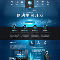 html5网络公司源码 高端大气网络建站企业源码